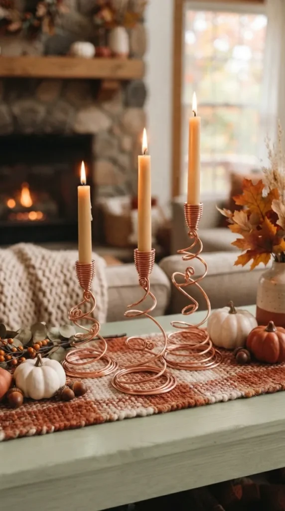 DIY fall candle holder ideas