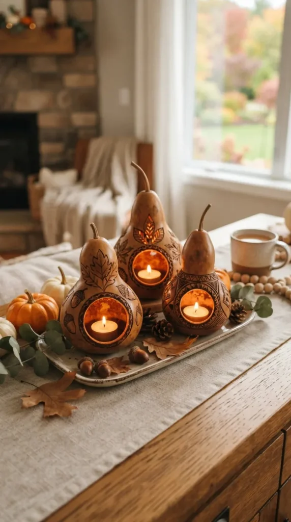 DIY fall candle holder ideas
