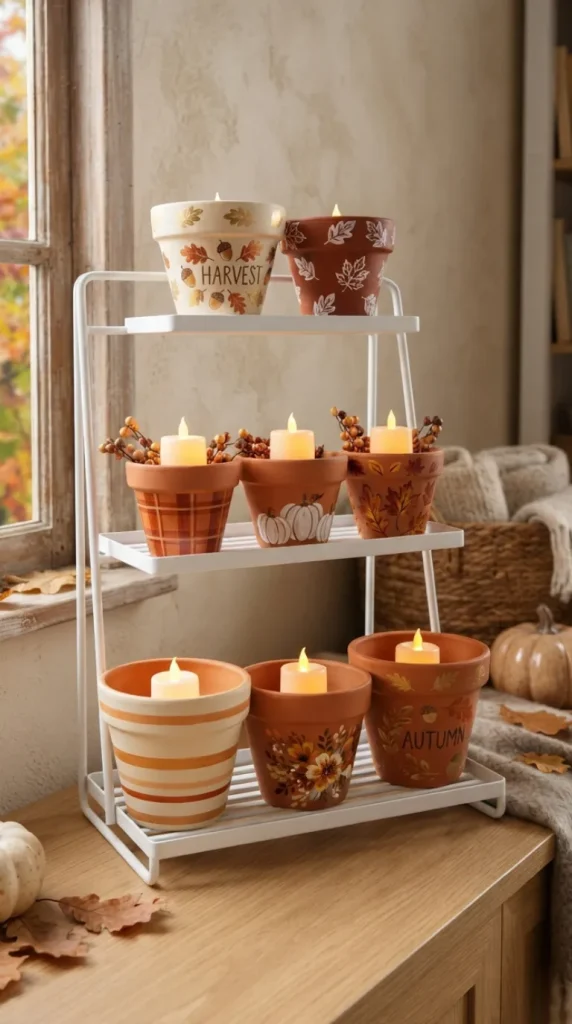 DIY fall candle holder ideas