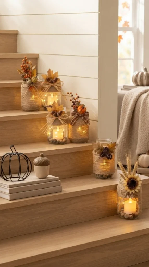 DIY fall candle holder ideas