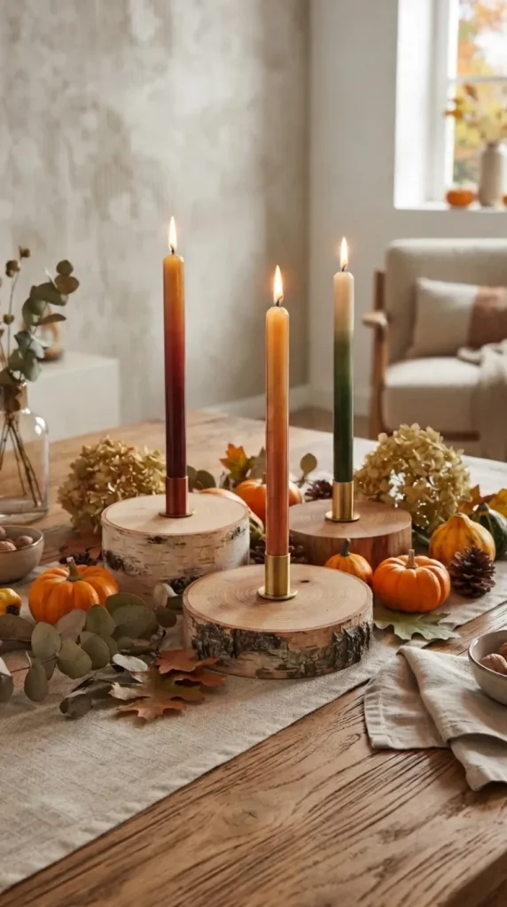 DIY fall candle holder ideas