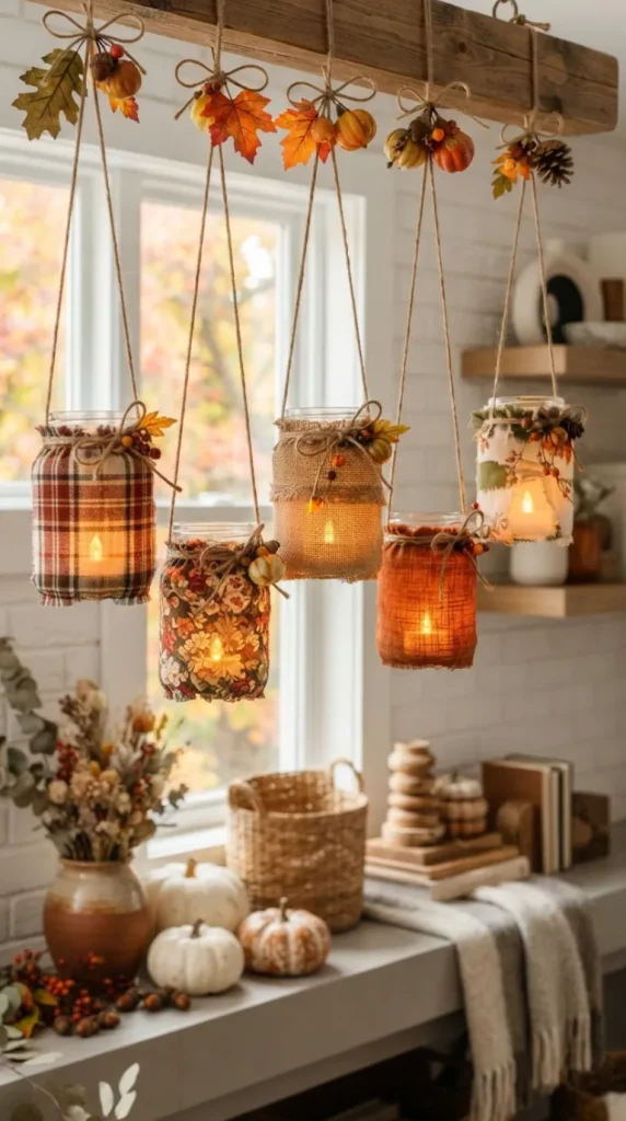 DIY fall candle holder ideas
