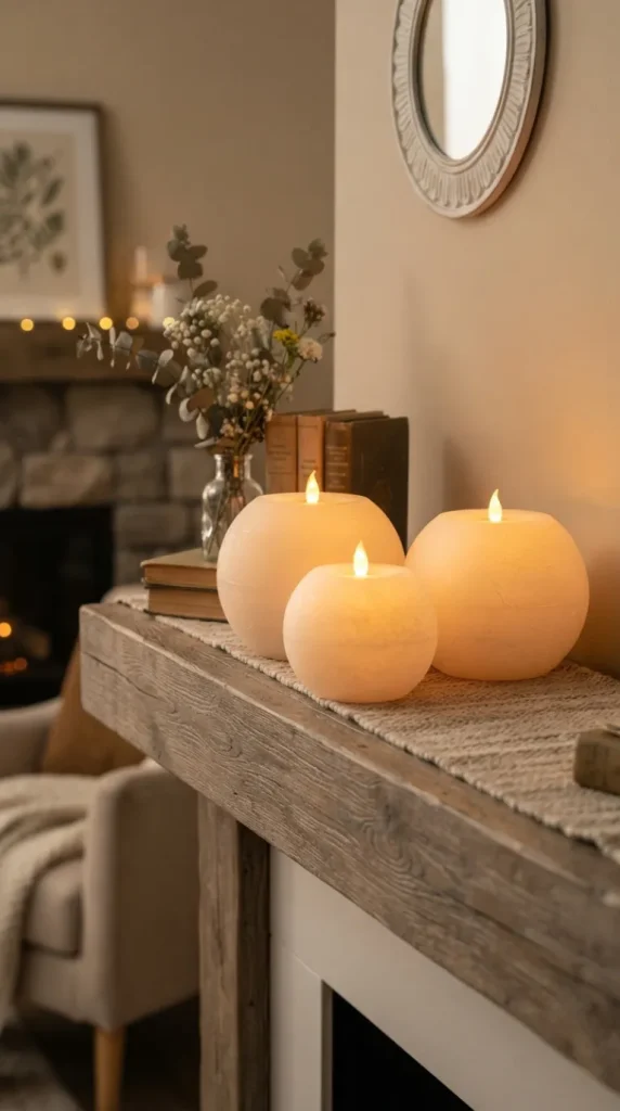 fake candle decor ideas