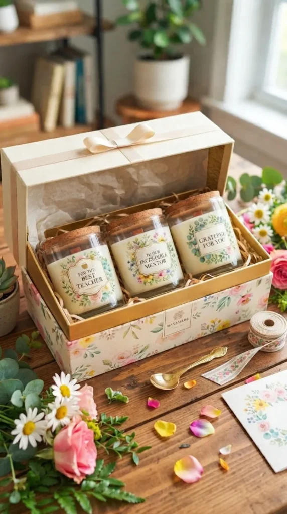 teacher day candle gift ideas