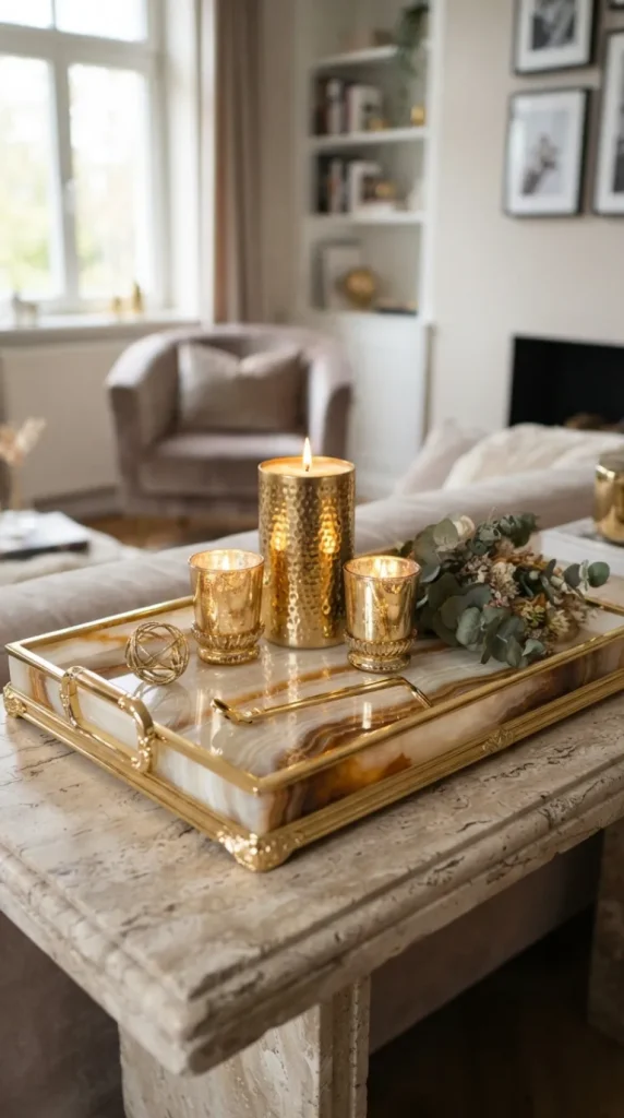 gold candle decor ideas