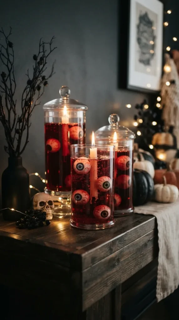 Halloween candle jar crafts