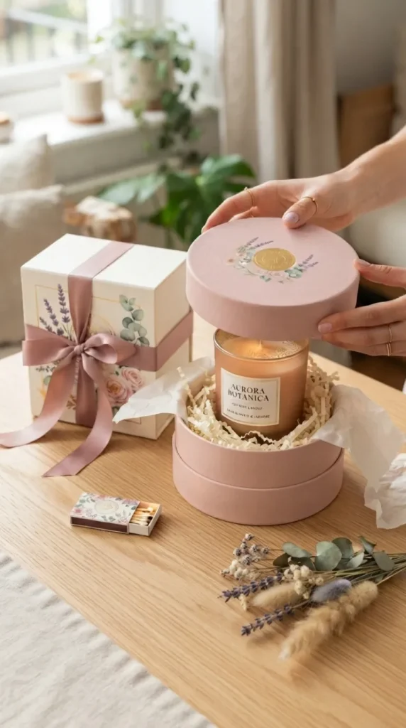 Unboxing packaging candle ideas