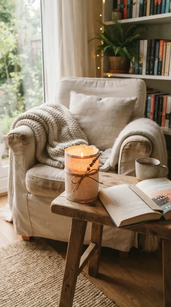 reading nook candle ideas