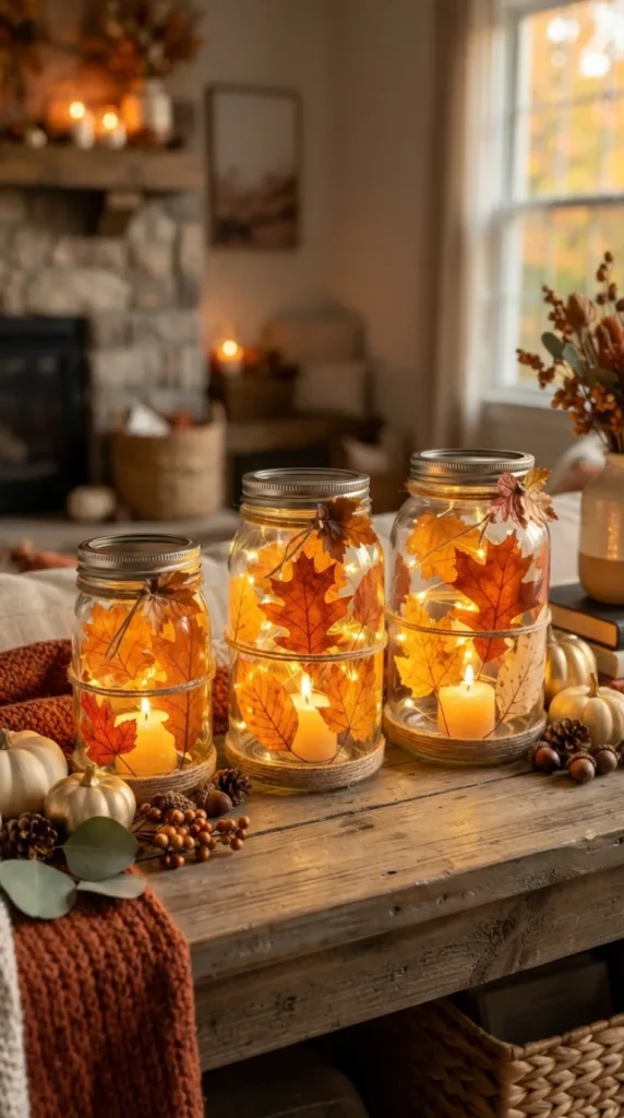 DIY fall candle holder ideas