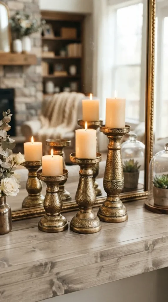 gold candle decor ideas