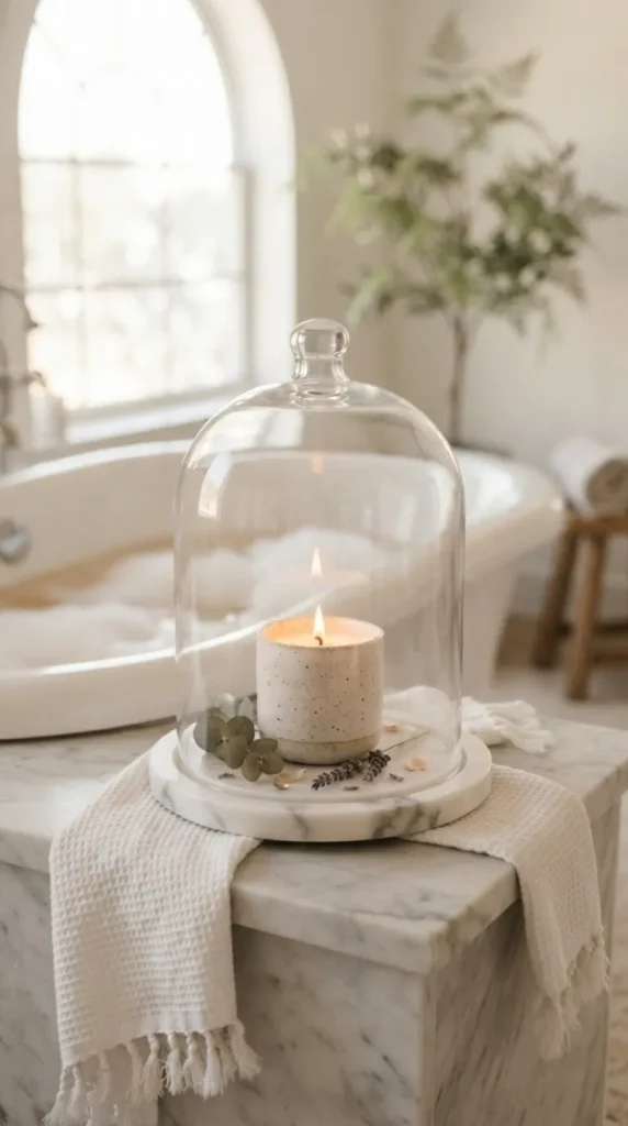 Cloche candle decor ideas