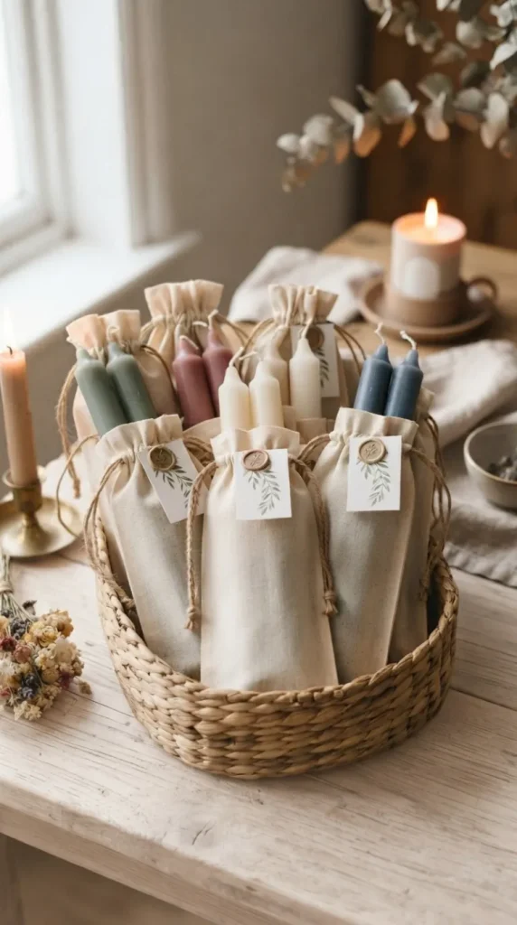 taper candle packaging ideas