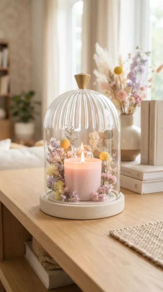 Cloche candle decor ideas