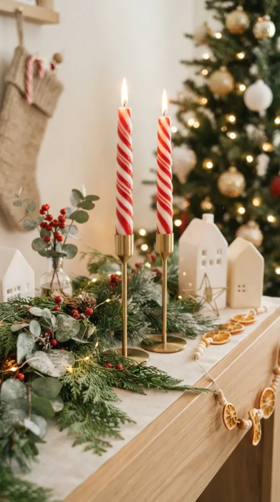 DIY Christmas candle decoration ideas