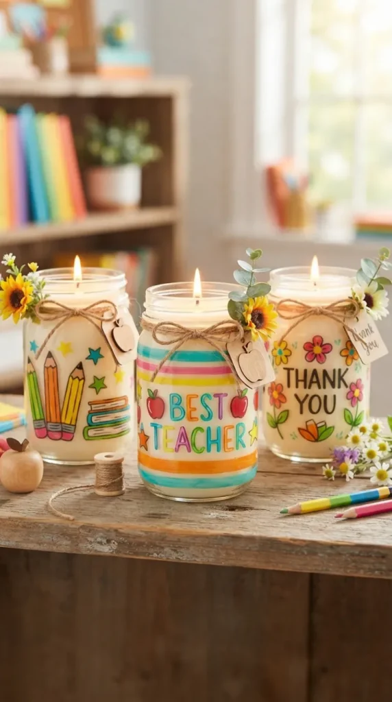 teacher day candle gift ideas