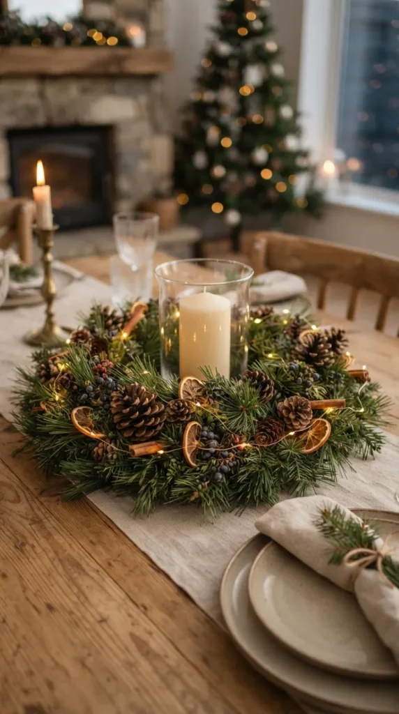Pine Cone Candle Centerpiece Ideas