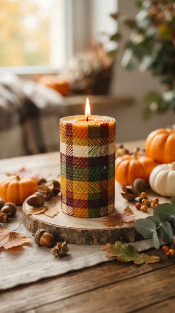 autumn candle painting ideas