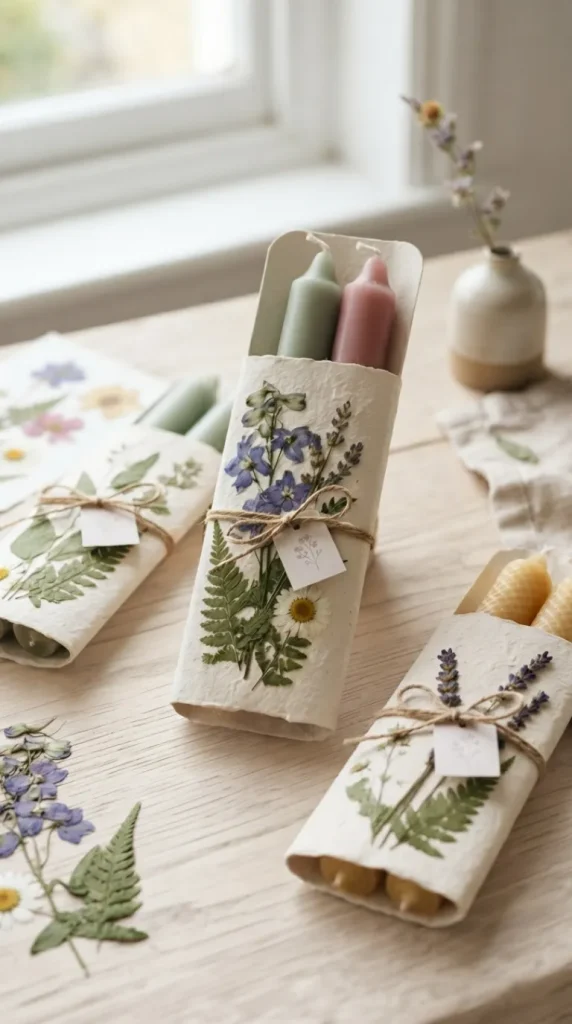 taper candle packaging ideas