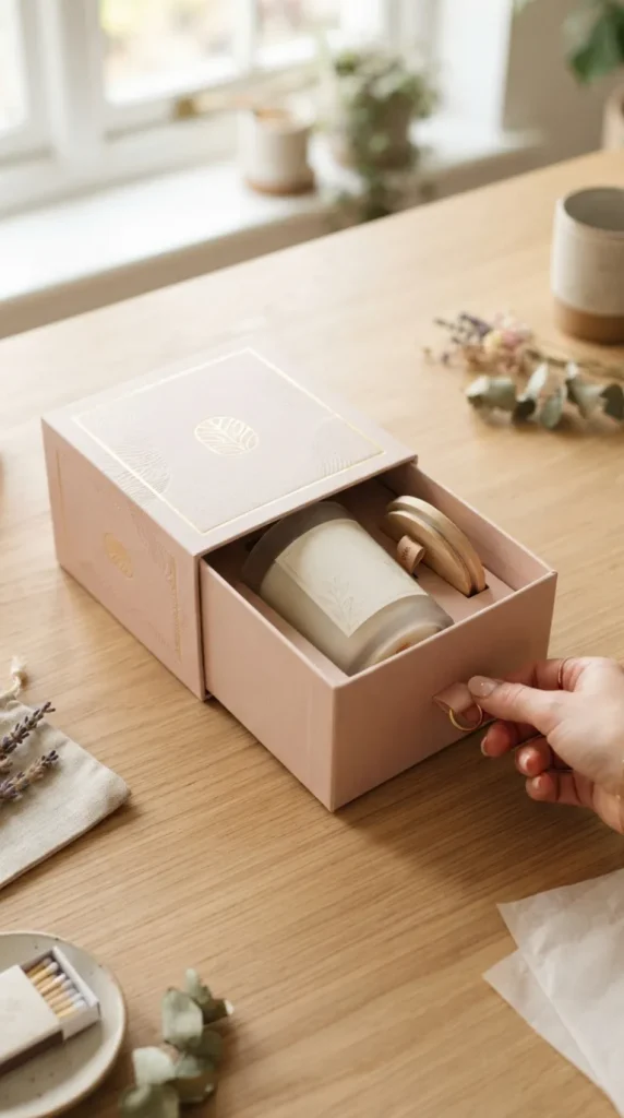 Unboxing packaging candle ideas