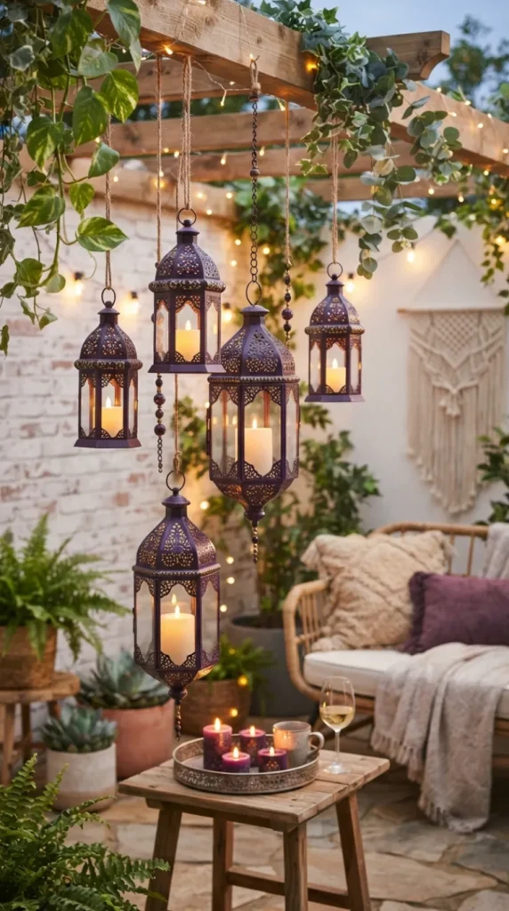Purple candle decoration ideas