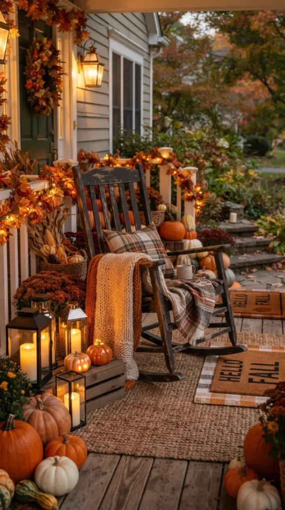 fall front-porch candle ideas