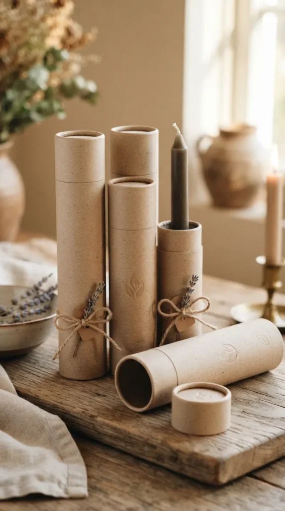 taper candle packaging ideas