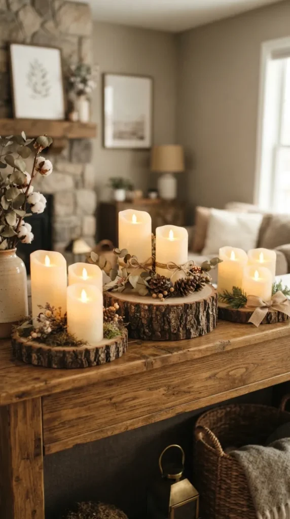 fake candle decor ideas