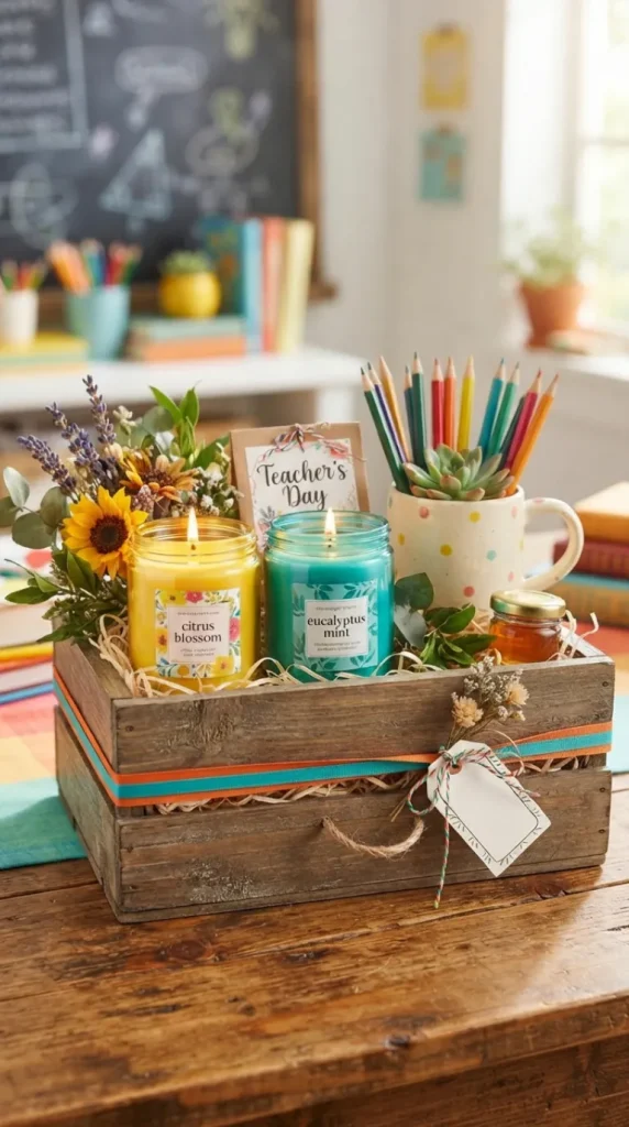 teacher day candle gift ideas