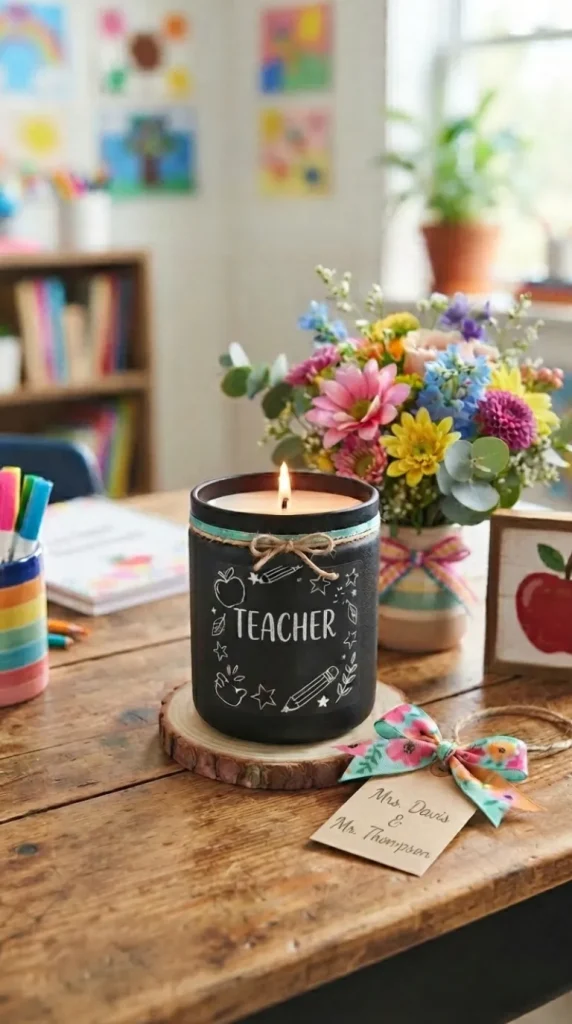 teacher day candle gift ideas