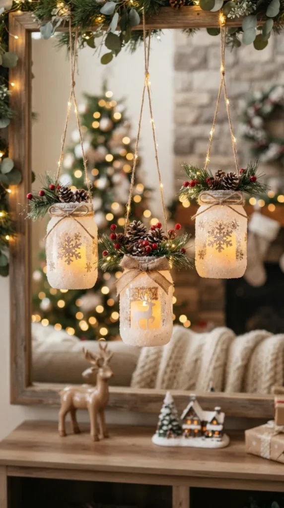 DIY Christmas candle decor ideas