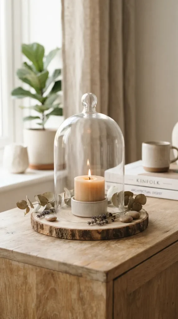 Cloche candle decor ideas