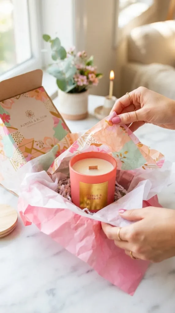 Unboxing packaging candle ideas