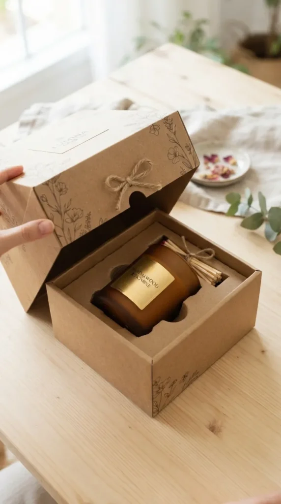 Unboxing packaging candle ideas