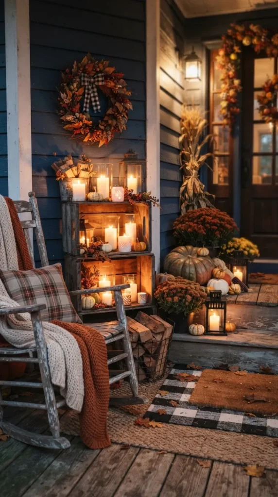 fall front-porch candle ideas