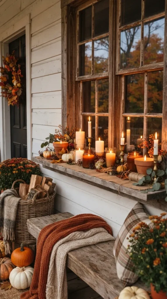 fall front-porch candle ideas