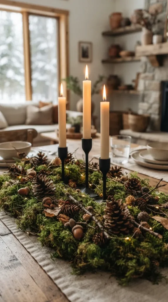 Pine Cone Candle Centerpiece Ideas