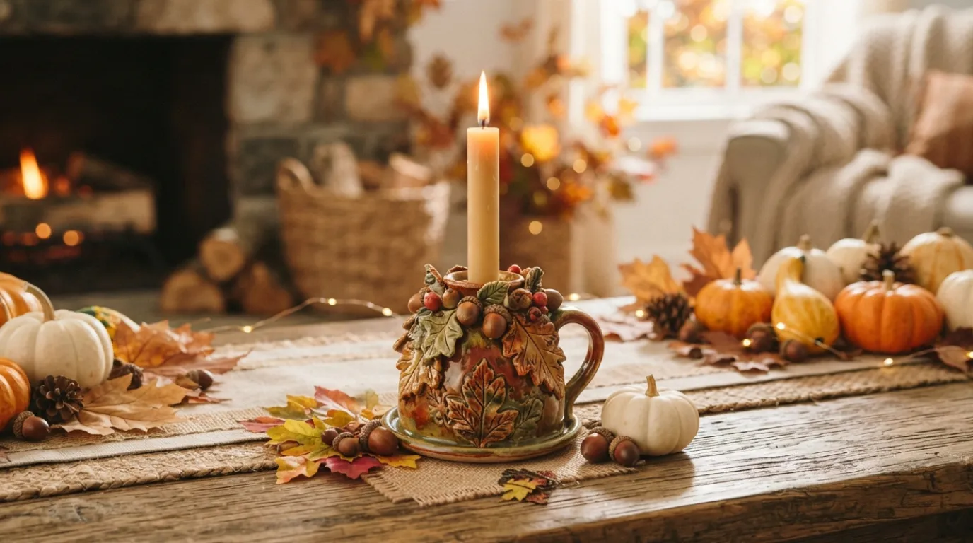 DIY fall candle holder ideas