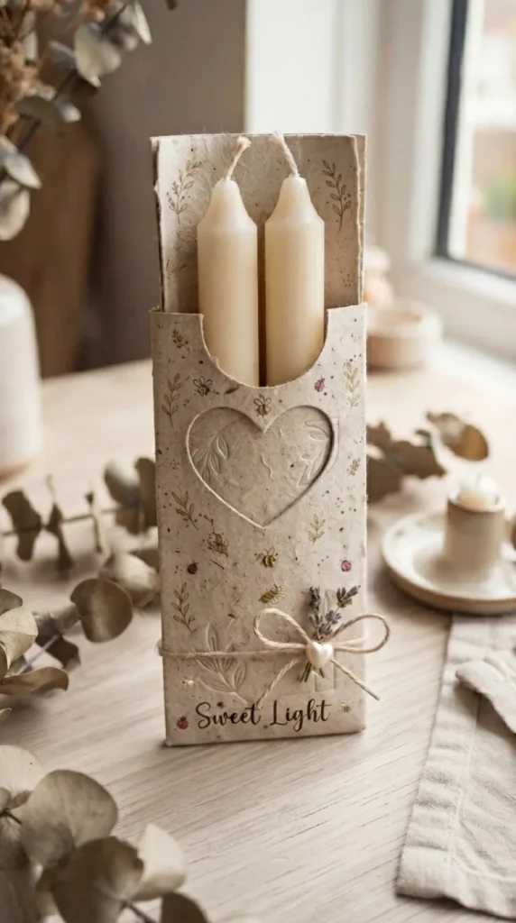 taper candle packaging ideas