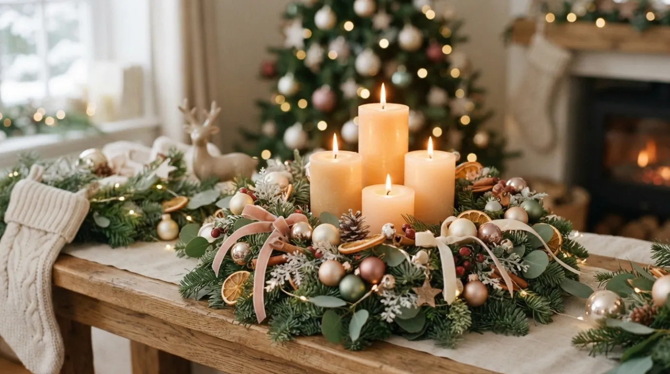 DIY Christmas candle decoration ideas