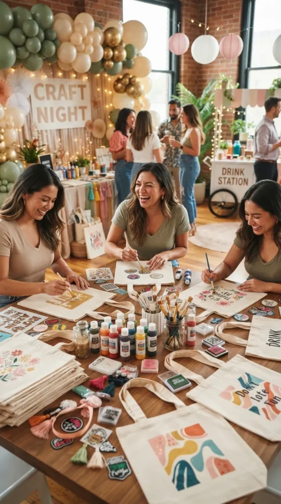 craft night party ideas