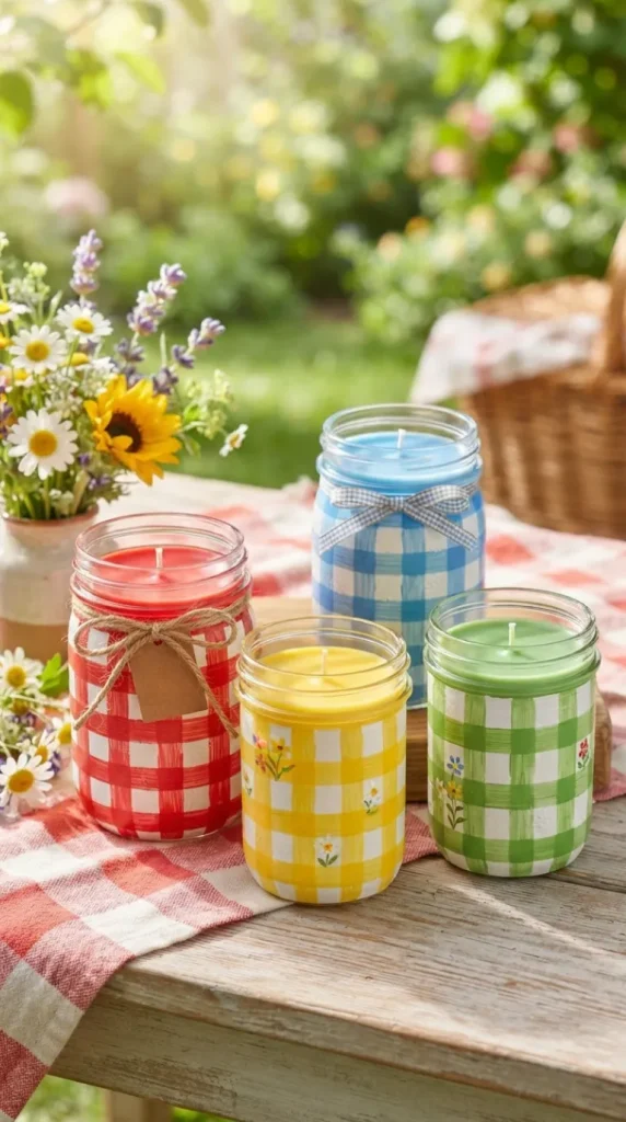 Candle jar painting ideas