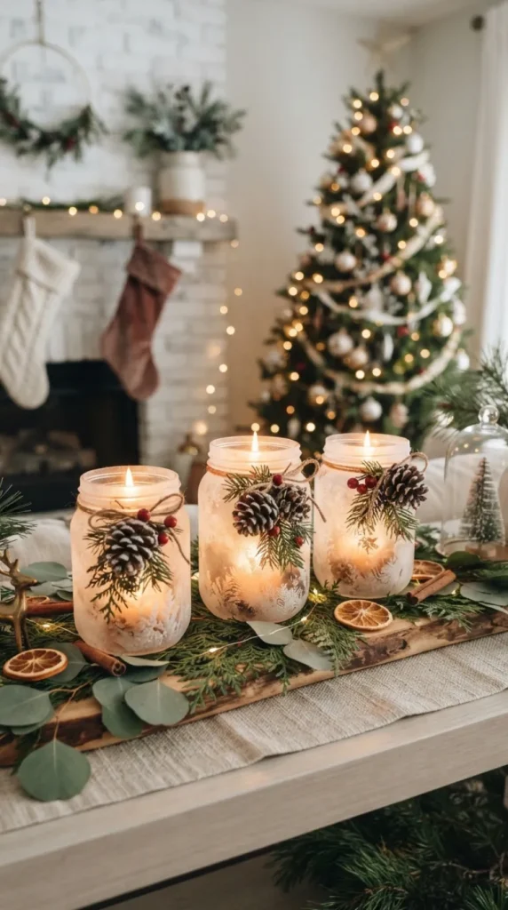 DIY Christmas candle decoration ideas
