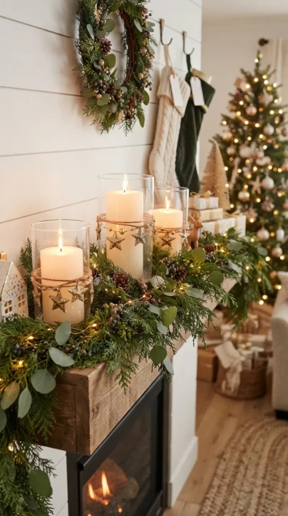 DIY Christmas candle decoration ideas