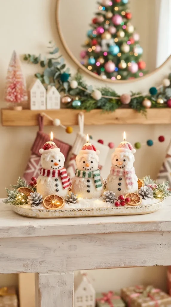 DIY Christmas candle decoration ideas
