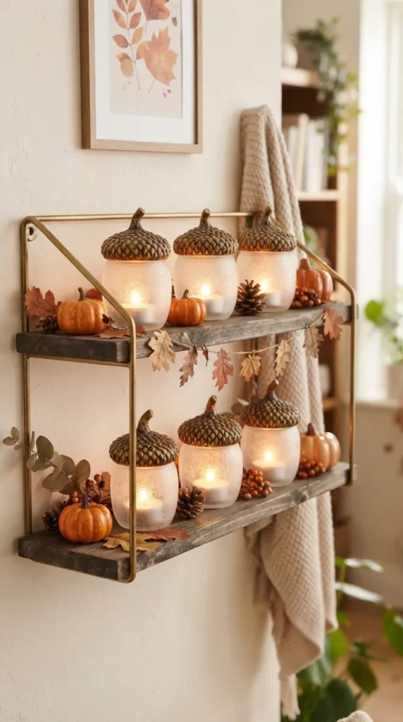 DIY fall candle holder ideas