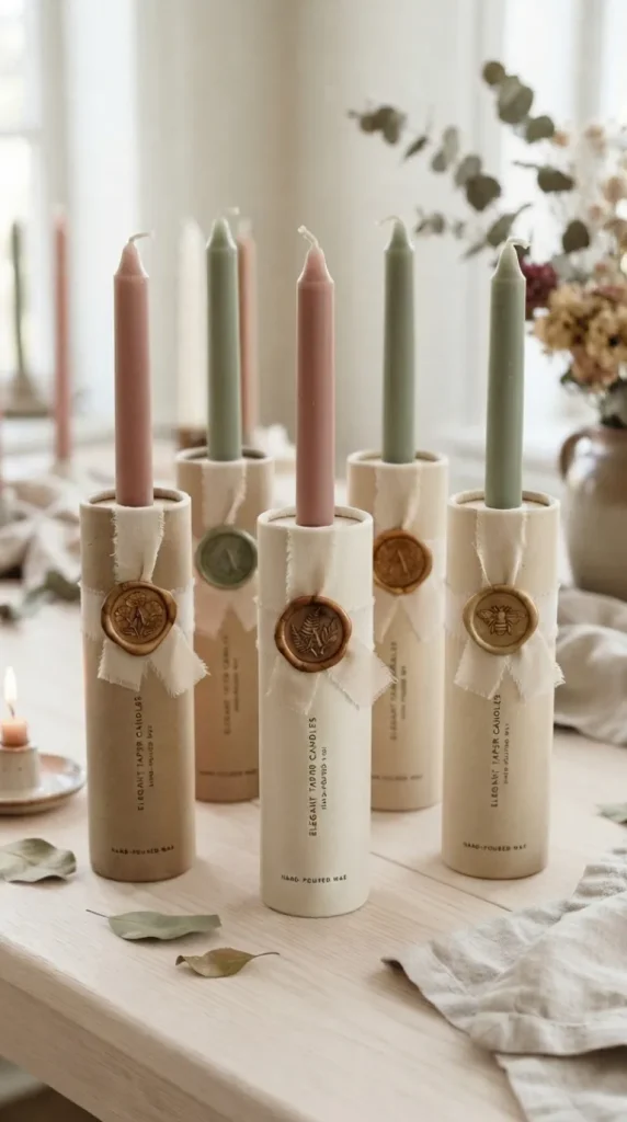 taper candle packaging ideas