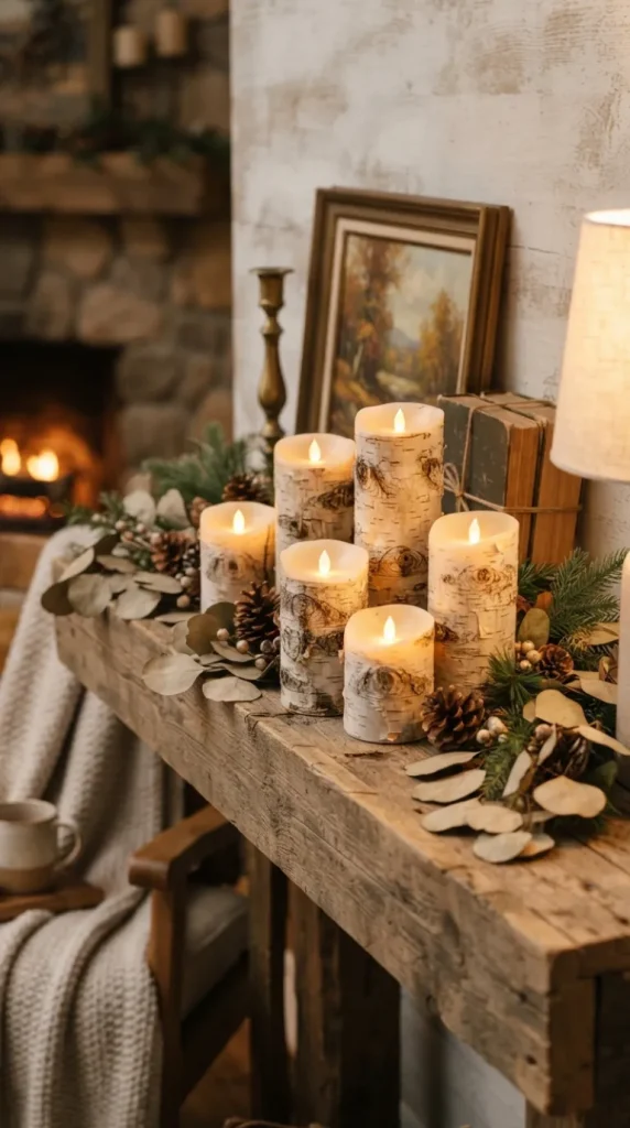 fake candle decor ideas