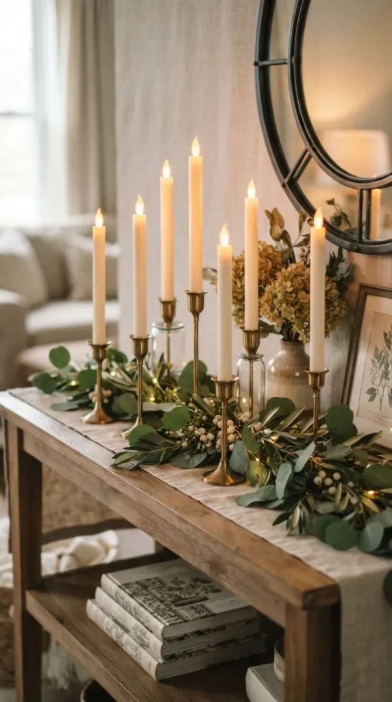 fake candle decor ideas