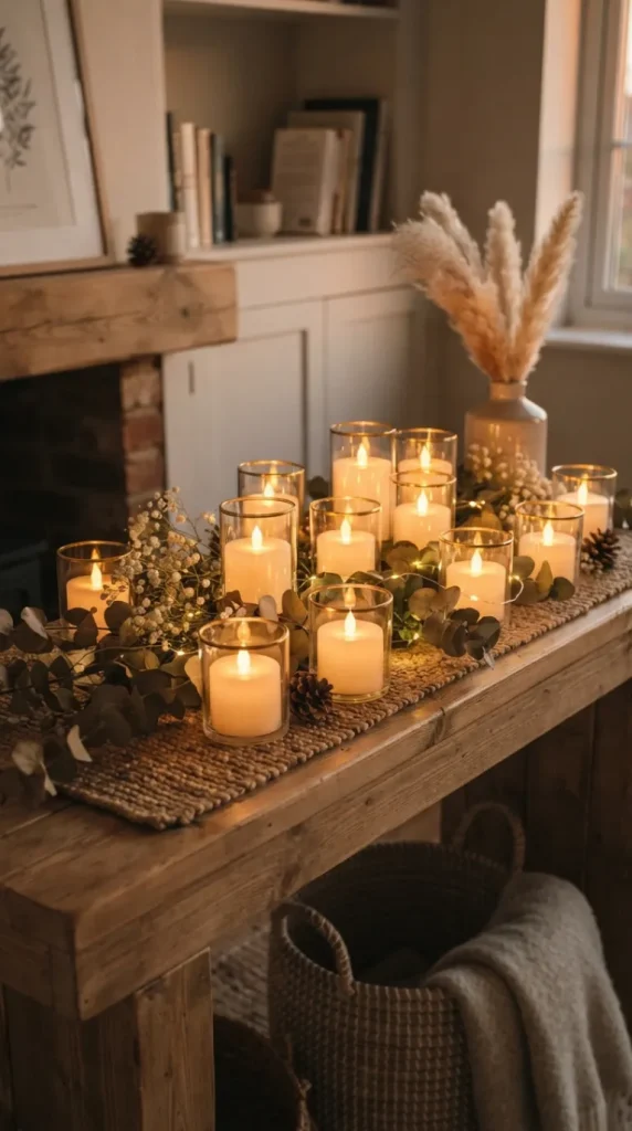 fake candle decor ideas