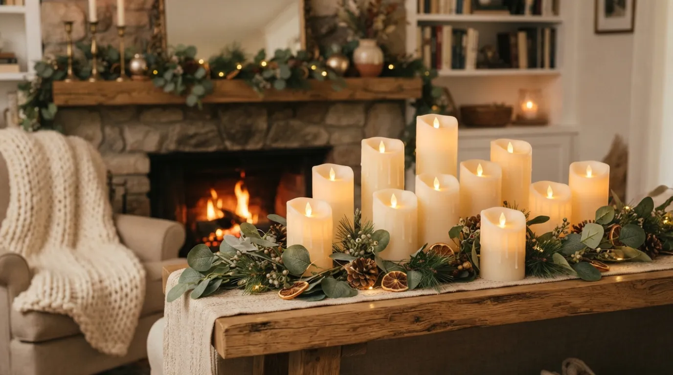 fake candle decor ideas